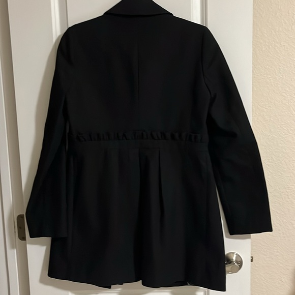 J Crew Black Cotton Jacket / Coat - Size 4 - Great for Fall - Picture 6 of 8